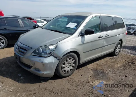 2007 Honda Odyssey Lx z USA, uszkodzony, nr VIN 5FNRL38217B017780